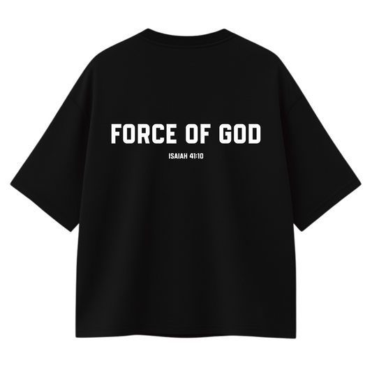 CAMISETA OVERSIZED ISAIAH 41:10 - PRETA