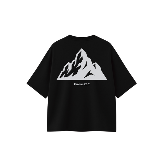 Camiseta Psalms 28:7 - Preta