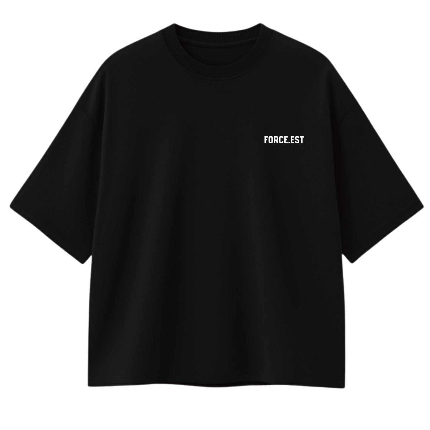 CAMISETA OVERSIZED ISAIAH 41:10 - PRETA